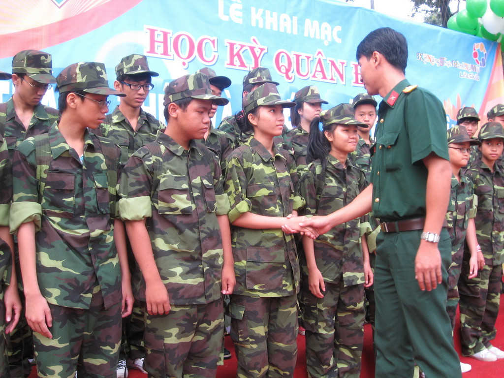 Hình ảnh trong một Học kỳ quân đội. Ảnh nld.com.vn Hình ảnh trong một Học kỳ quân đội. Ảnh nld.com.vn
