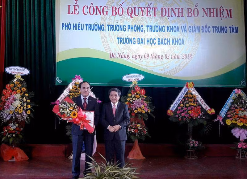 Tiến sĩ Tiến sĩ Phan Minh Đức, Trưởng phòng Đào tạo làm Phó Hiệu trưởng trường Đại học Bách khoa Đà Nẵng nhiệm kỳ 2017 - 2022. Ảnh: TT