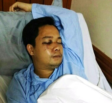 Anh Trần Hoài Nam, một trong những nạn nhân của vụ hành hung