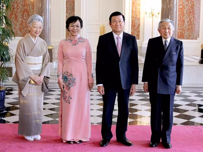 Tháng 3 năm 2014, Chủ tịch nước Trương Tấn Sang thăm chính thức Nhật Bản, hai nước đã nâng quan hệ lên thành Đối tác chiến lược sâu rộng vì hòa bình và phồn vinh ở châu Á