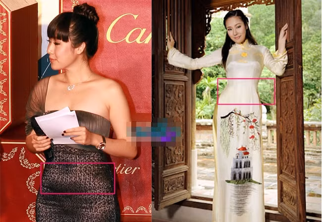 Vì vòng hai thuộc hàng "quá khổ" nên Ngô Phương Lan luôn phải nhờ đến photoshop để "cứu vãn" vóc dáng của mình