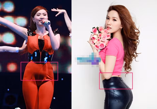 Bảo Thy có vòng bụng khá to. Nhưng trong những tấm ảnh nghệ thuật, cô lại có vòng eo thon gọn bất ngờ