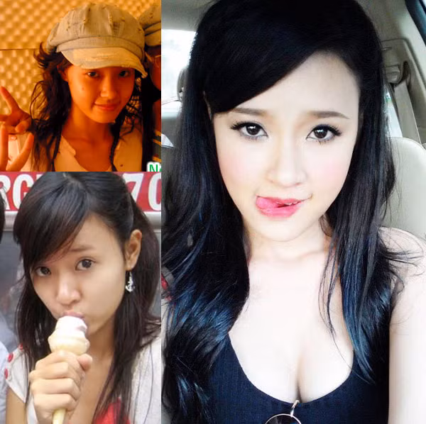 Midu đã tạm biệt mái tóc xù, biết cách phô ra những phần đẹp và gợi cảm trên khuôn mặt và cơ thể.