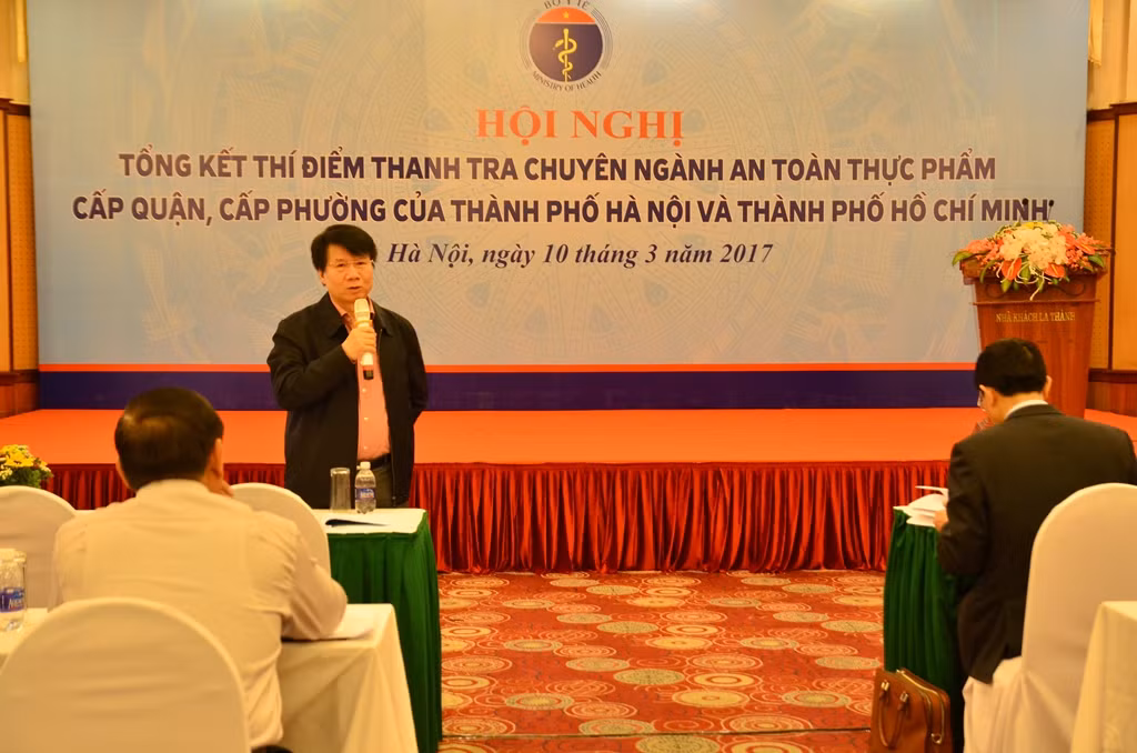 Thứ trưởng Bộ Y tế - ông Trương Quốc Cường phát biểu tại hội nghị - ảnh: H.Lực. Thứ trưởng Bộ Y tế - ông Trương Quốc Cường phát biểu tại hội nghị - ảnh: H.Lực.