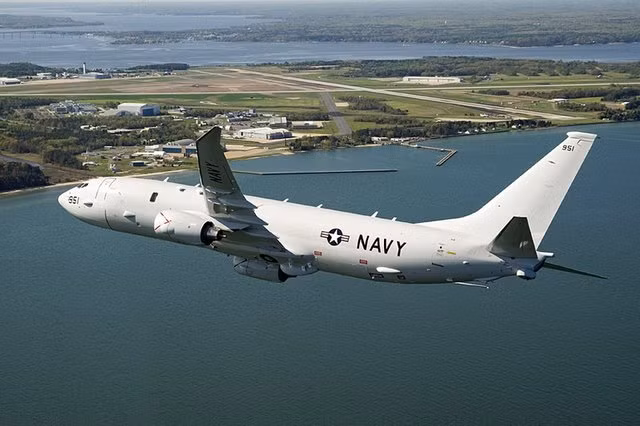 Máy bay tuần tra săn ngầm P-8A Poseidon Hải quân Mỹ (ảnh minh họa)