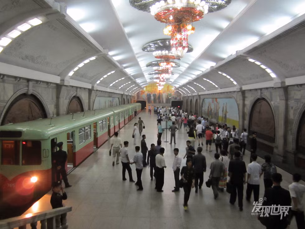 Một ga tàu điện ngầm ở thủ đô Bình Nhưỡng