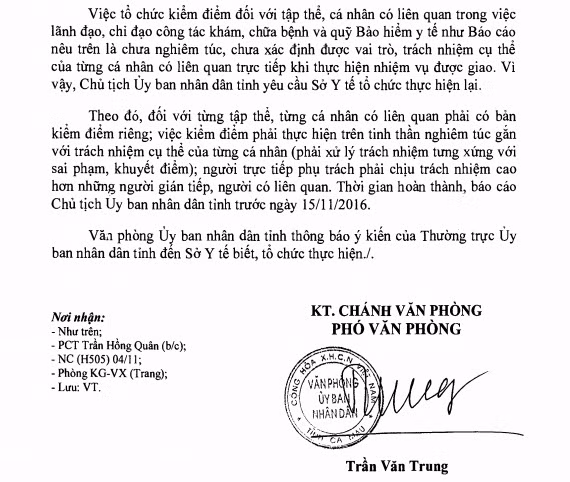Sở Y tế Cà Mau chưa nghiêm túc xử lý sai phạm liên quan đến “trục lợi bảo hiểm" ảnh 2 Sở Y tế Cà Mau chưa nghiêm túc xử lý sai phạm liên quan đến “trục lợi bảo hiểm" ảnh 2