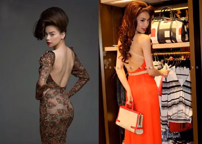 Hở vừa đủ mà vẫn đẹp rạng ngời.. đó là Hà Hồ. Cô luôn biết cách chọn trang phục hợp với mình, và váy khoét lưng là một chon lựa hoàn hảo cho vóc dáng thanh tú của Hà Hồ.