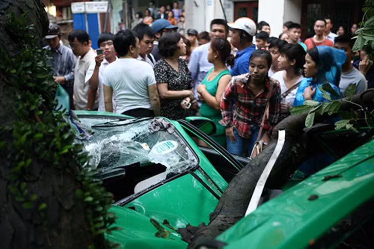 Sự việc khiến hàng trăm người dân đổ ra xem và tỏ ra thương tiếc cho số phận của lái xe này. Sự việc khiến hàng trăm người dân đổ ra xem và tỏ ra thương tiếc cho số phận của lái xe này.