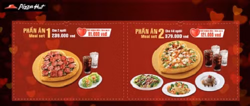 Pizza Hut dành tặng 4 cặp vé trị giá 50 triệu đồng du lịch Hàn Quốc cho khách hàng nhân ngày Valentine.