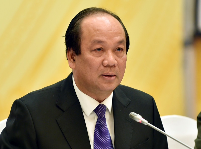 Bộ trưởng, Chủ nhiệm Văn phòng Chính phủ Mai Tiến Dũng trả lời câu hỏi của báo chí (ảnh: VGP/Nhật Bắc).