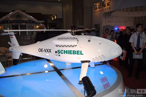 Máy bay không người lái Camcopter S-100 của Công ty Schiebel, Áo xuất hiện tại Triển lãm trang bị cảnh sát Trung Quốc lần thứ tư. Máy bay không người lái Camcopter S-100 của Công ty Schiebel, Áo xuất hiện tại Triển lãm trang bị cảnh sát Trung Quốc lần thứ tư.