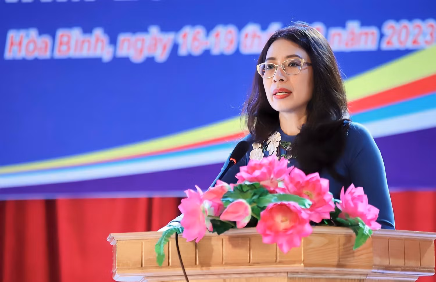 Giám đốc Sở Giáo dục và Đào tạo Hòa Bình Bùi Thị Kim Tuyến. (Ảnh: Nhân vật cung cấp)