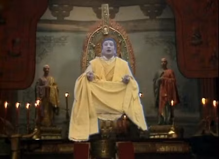 Thầy trò Đường Tăng trong chùa Lôi Âm giả.