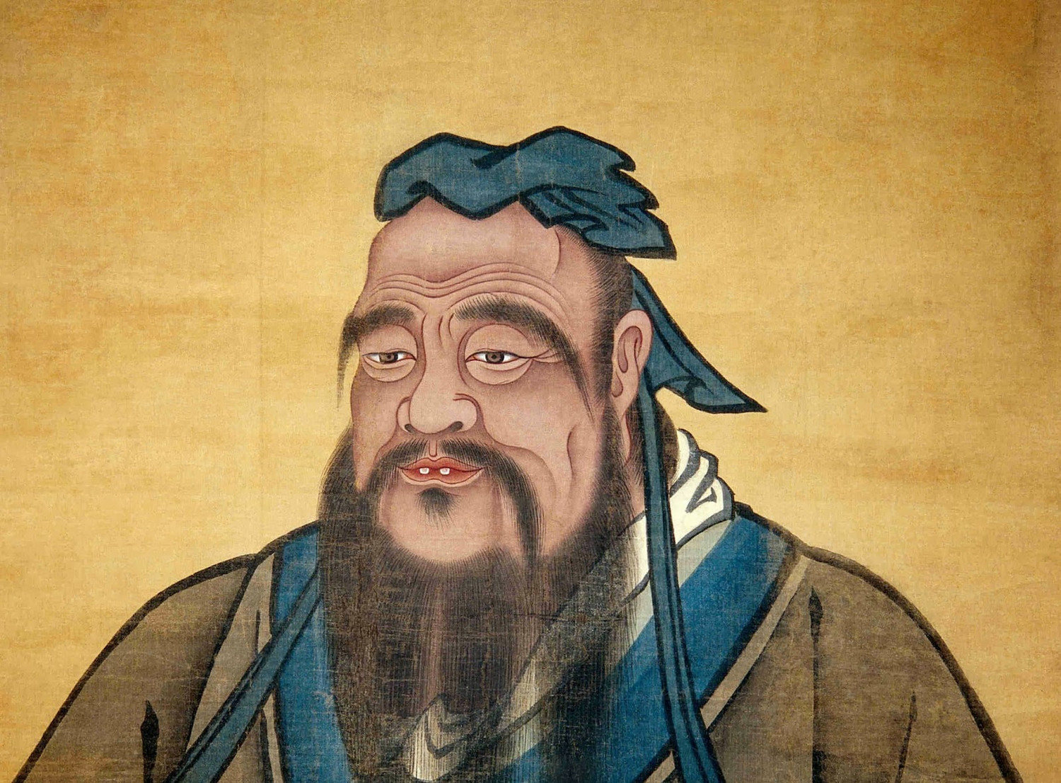 Ảnh vẽ chân dung Khổng Tử. Hình minh họa. Ảnh vẽ chân dung Khổng Tử. Hình minh họa.