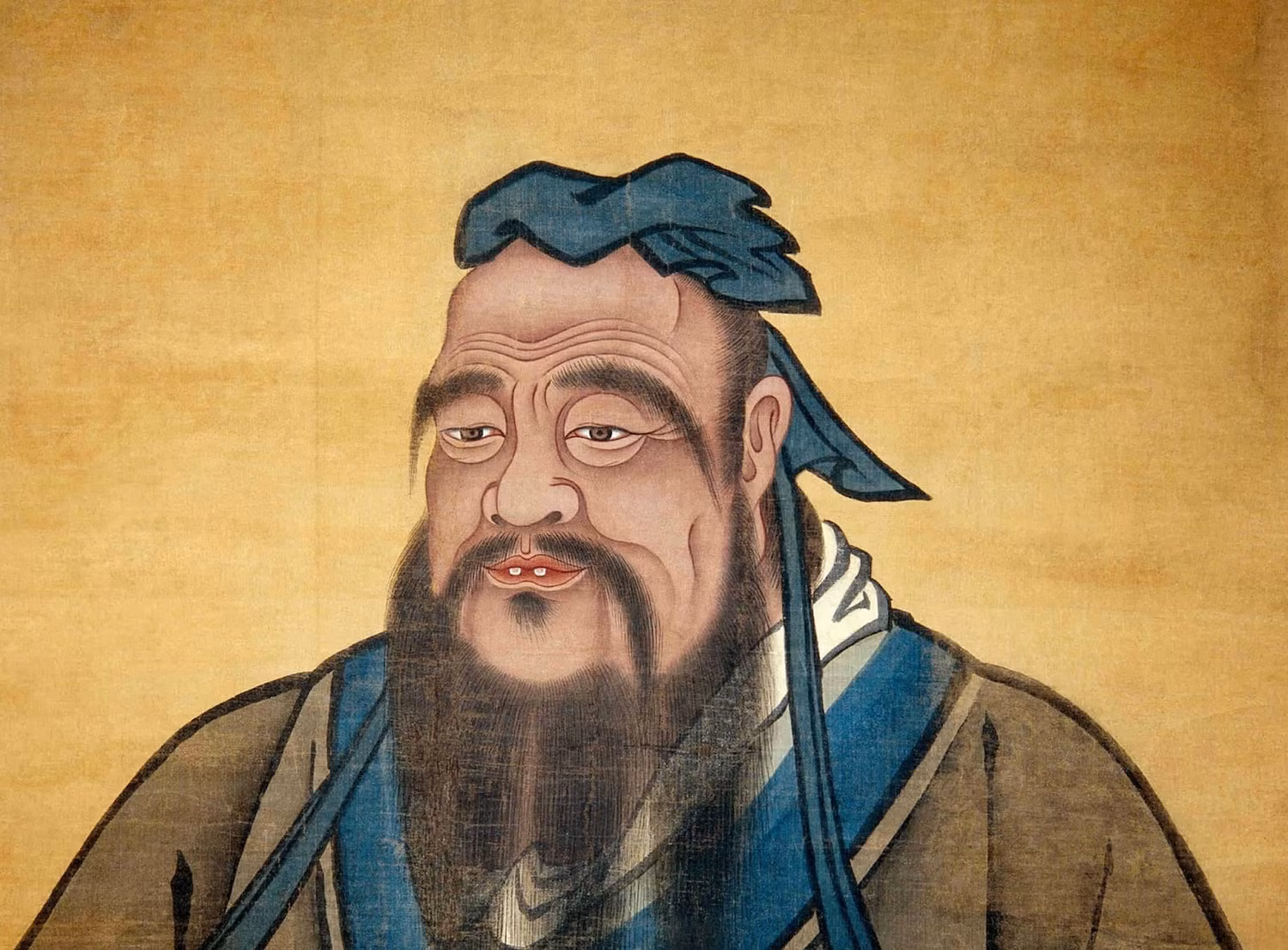 Ảnh vẽ chân dung Khổng Tử. Hình minh họa. Ảnh vẽ chân dung Khổng Tử. Hình minh họa.