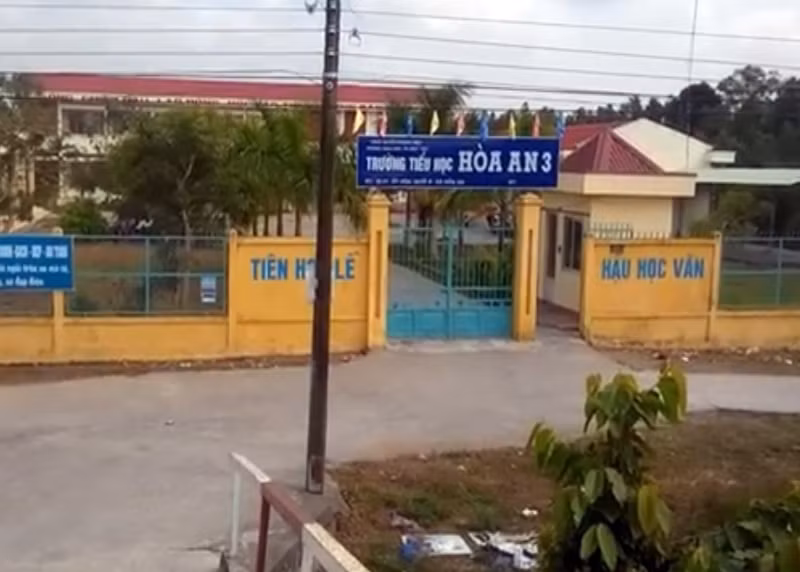 Trường Tiểu học Hòa An 3. (Ảnh: C.T) Trường Tiểu học Hòa An 3. (Ảnh: C.T)