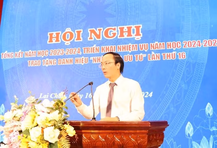 Ông Đoàn Văn Đạt, Trưởng phòng Giáo dục và Đào tạo huyện Than Uyên tỉnh Lai Châu. Ảnh: Trang thông tin điện tử huyện Than Uyên.