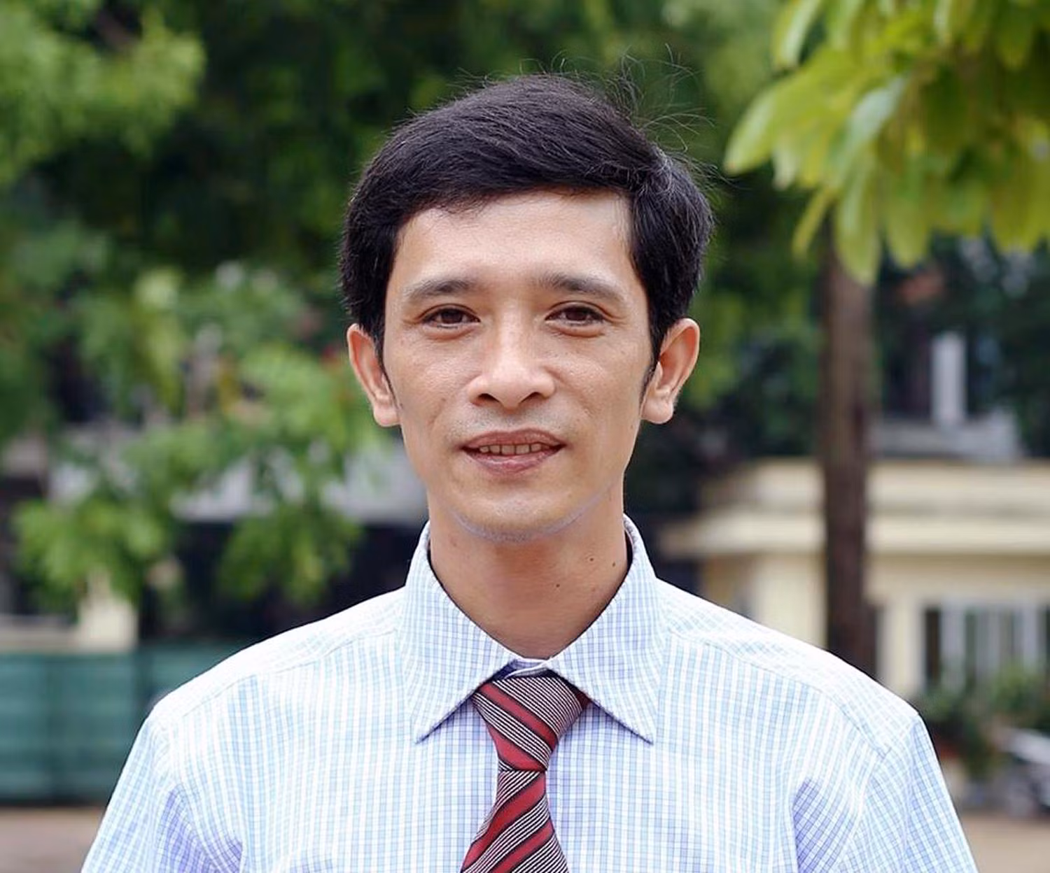 Nhà giáo Hà Xuân Nhâm - Hiệu trưởng Trường Trung học phổ thông Phan Huy Chú (Đống Đa, Hà Nội). Ảnh: NVCC.
