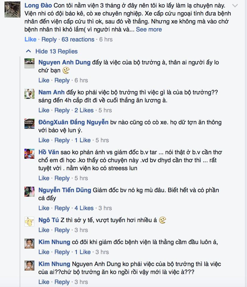 Thông tin trên trang Facebook chính thức của Bộ trưởng Tiến nhưng sau đó đã được gỡ bỏ.