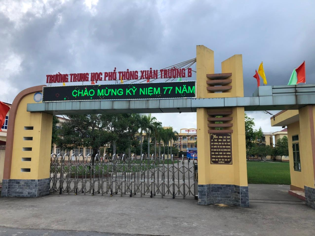 Trường Trung học phổ thông Xuân Trường B. Ảnh: T.D