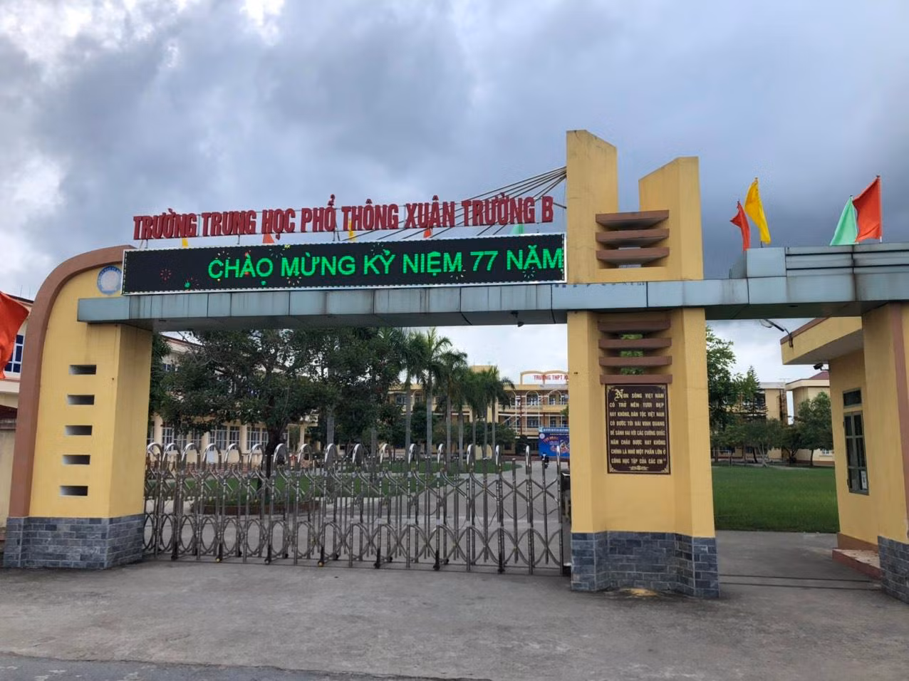 Trường Trung học phổ thông Xuân Trường B. Ảnh: T.D