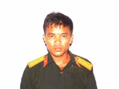 Đinh Văn Thọ tại cơ quan công an