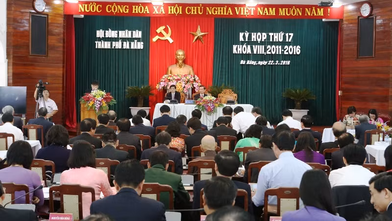 Kỳ họp lần thứ 17 HĐND TP Đà Nẵng khóa VIII. Ảnh T.L