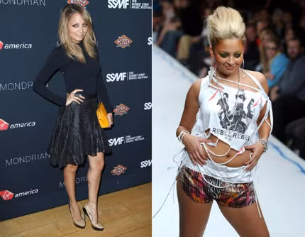 Nicole được cho là một “phiên bản” của Paris Hilton và đã bị chỉ trích vào năm 2006 với cơ thể quá gầy gò thiếu sức sống. Cô đã chia sẻ với tạp chí Vanity Fair vào thời điểm đó: "Tôi biết tôi quá gầy, vì vậy tôi không muốn bất cứ cô gái trẻ nào nhìn tôi và nói rằng họ muốn giống như tôi''. Kể từ đó, Nicole đã giữ lời hứa của mình và luyện tập chăm chỉ để tìm kiếm lại những số đo nóng bỏng đã đánh mất. Với thân hình tròn trịa, cô có thể thỏa sức diện những trang phục gợi cảm như quần soóc và áo pull cut-out gợi cảm, hoặc thậm chí cả áo ôm sát và chân váy xòe chữ A gợi cảm.