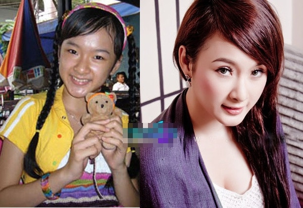 Angela đáng yêu ngày xưa và Angela gợi cảm của hiện tại.