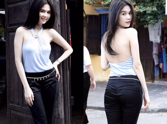 Ngọc Trinh gợi cảm và đáng yêu trong áo yếm cách tân khi đến thăm phố cổ Hội An