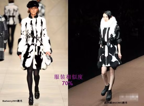 Thiết kế lông thú trắng đen trong tuần lễ thời trang Hong Kong bị tố chôm ý tưởng của Burberry