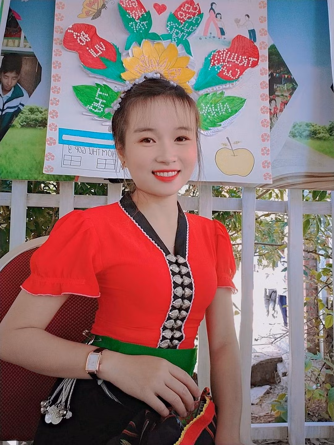 Cô giáo trẻ Lò Thị Thương. Ảnh FB nhân vật