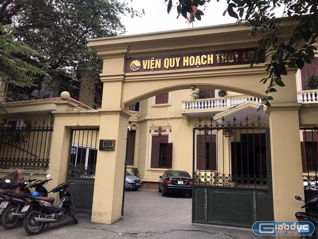 Viện Quy hoạch Thủy lợi nơi diễn ra sự việc 2 Phó viện trưởng và 5 cán bộ của Viện tham gia chơi bài lá. Ảnh: Tùng Dương.