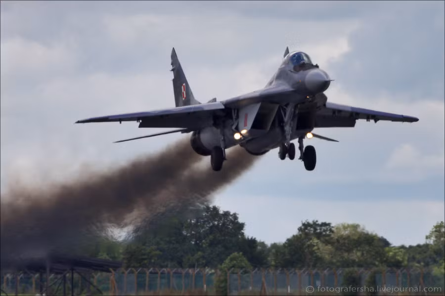 Tiêm kích MiG-29 của Không quân Ba Lan.