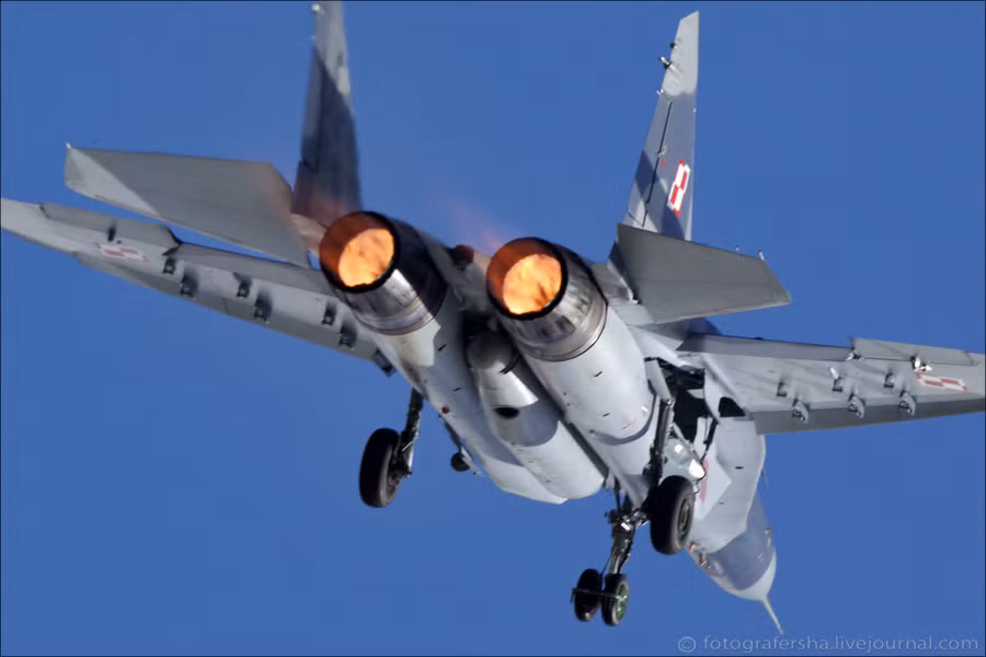 Tiêm kích MiG-29 của Không quân Ba Lan.