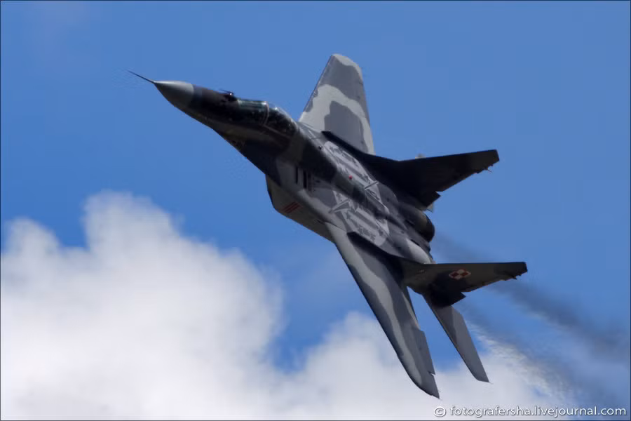Tiêm kích MiG-29 của Không quân Ba Lan.