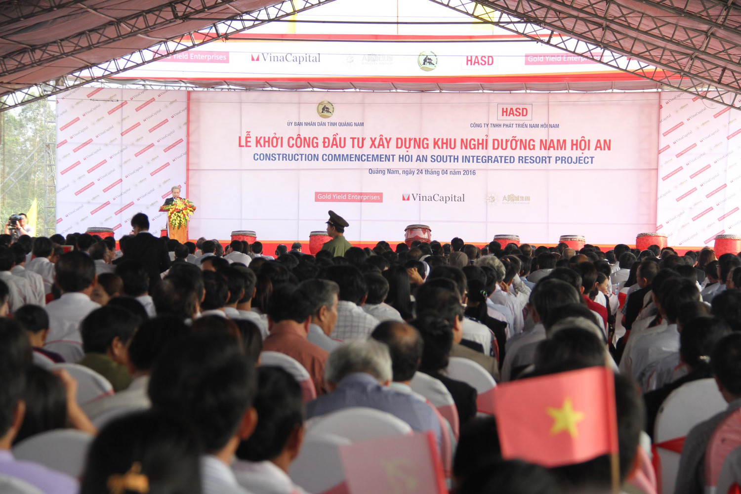 Khởi công dự án khu nghỉ dưỡng Nam Hội An. Ảnh: Hoàng Tuấn
