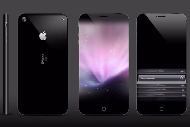 11. iPhone 5 Size Zero Ý tưởng iPhone 5 của Antonello Falcone có màn hình 4,6 inch với các cạnh kính cong, mỏng (8.4mm) nhưng dài hơn, nút Home chạm mềm.