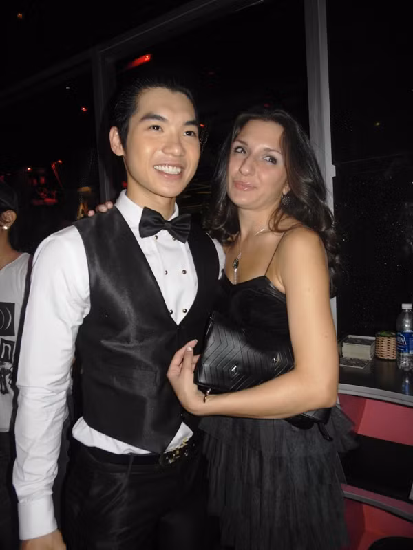 Elena, bạn nhảy của Nam Thành tại gameshow Bước nhảy hoàn vũ cũng có mặt.