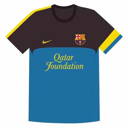 Còn đây là áo dự phòng của Barca