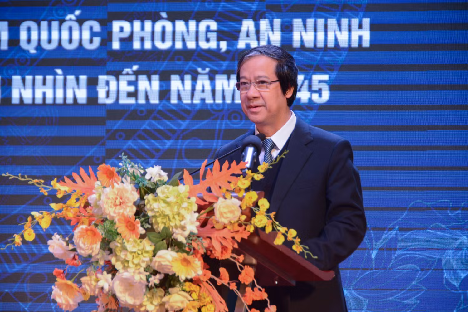 Bộ trưởng Bộ Giáo dục và Đào tạo Nguyễn Kim Sơn phát biểu khai mạc Hội nghị. (Ảnh: Bộ Giáo dục và Đào tạo)