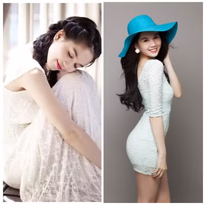 Ngay cả khi dùng chất liệu ren tạo sự thơ ngây, nữ tính thì Ngọc Trinh vẫn thật lôi cuốn với những đường cong đầy gợi cảm.