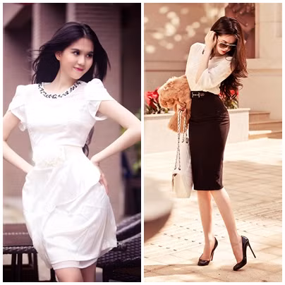 Đôi khi, Ngọc Trinh trở nên rất thanh lịch trong những trang phục công sở