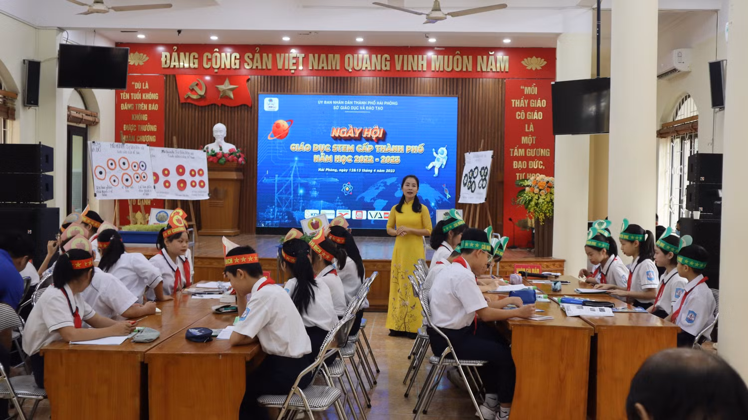 Tiết dạy minh hoạ trong ngày hội giáo dục STEM (Ảnh: LT)