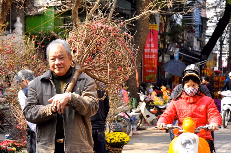 Xuân về trên phố mang niềm vui tới mỗi người dân...
