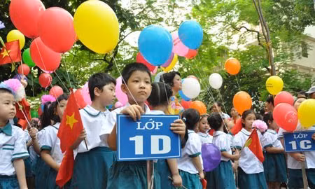 Ảnh minh họa. Trong ảnh: Bé trong ngày khai giảng tại một trường TH ở Hà Nội. Ảnh minh họa. Trong ảnh: Bé trong ngày khai giảng tại một trường TH ở Hà Nội.