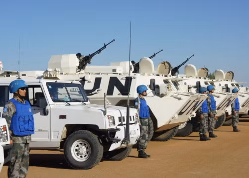 Lực lượng gìn giữ hòa bình của Trung Quốc ở Sudan (nguồn mạng sina Trung Quốc)