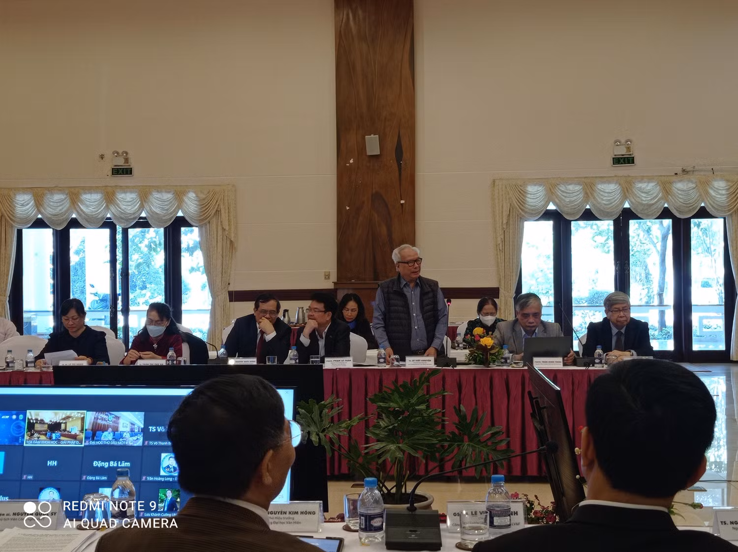 Tiến sĩ Lê Viết Khuyến, Phó Chủ tịch Hiệp hội Các trường đại học, cao đẳng Việt Nam phát biểu, ảnh: HT.