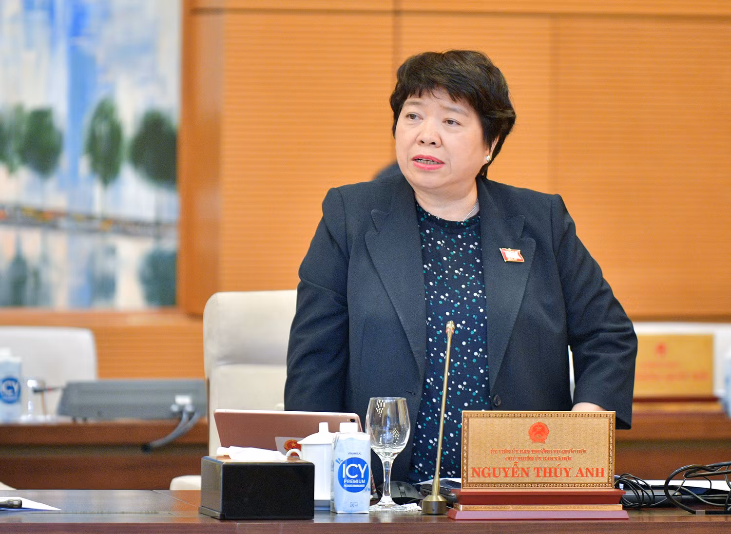 Chủ nhiệm Ủy ban Xã hội của Quốc hội Nguyễn Thúy Anh. Ảnh: quochoi.vn. Chủ nhiệm Ủy ban Xã hội của Quốc hội Nguyễn Thúy Anh. Ảnh: quochoi.vn.
